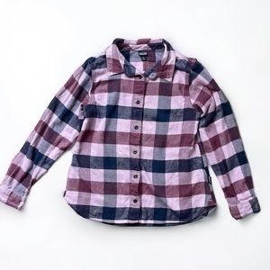 Patagonia Organic Cotton Flannel Plaid Button  Down